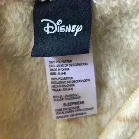 Disney Winnie the Pooh Zippered Onsie Fleece Pajamas Costume - Picture 5 of 10